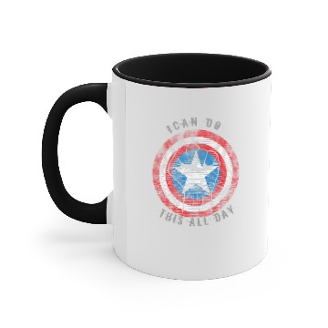 Discover Captain America I can do this all day Accent Mugs