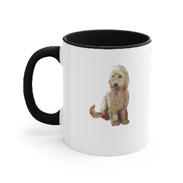 Discover Golden Doodle Dog Accent Mugs