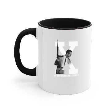 Discover Malcolm X by Any Means Necessary Accent Mugs