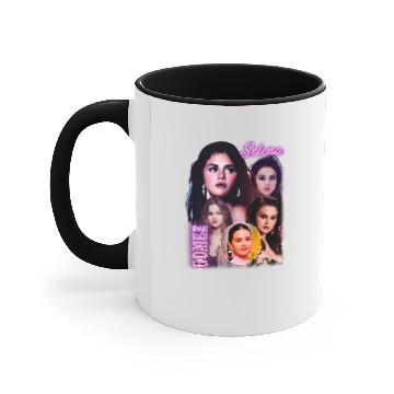 Discover Selena Gomez 90s Vintage Bootleg Accent Mugs