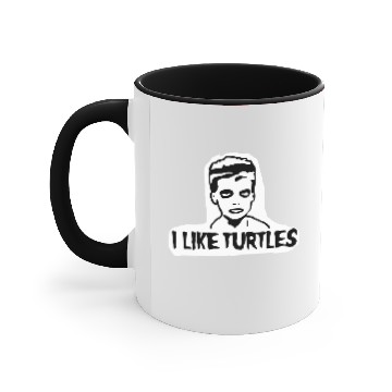 Discover I Like Turtles Accent Mugs