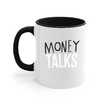 Discover Money Talks Accent Mugs
