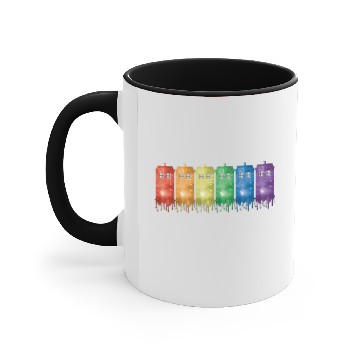 Discover Rainbow Tardis Accent Mugs