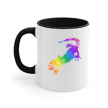 Discover Distressed Rainbow Salamander Accent Mugs