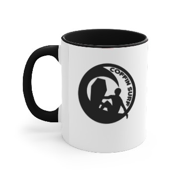 Discover Coffin Surf White Accent Mugs
