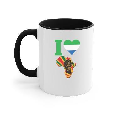 Discover Sierra Leone Black Power Accent Mugs