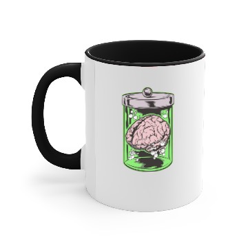 Discover brain Accent Mugs