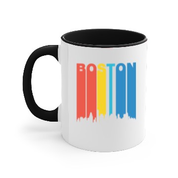 Discover Retro Boston Massachusetts Skyline Accent Mugs