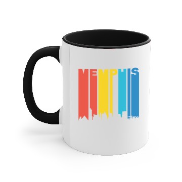 Discover Retro Memphis Tennessee Skyline Accent Mugs