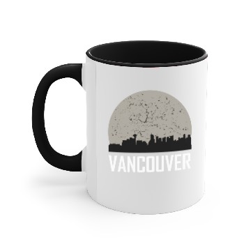 Discover Vancouver Full Moon Skyline Accent Mugs