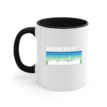 Discover Retro Washington DC Skyline Accent Mugs