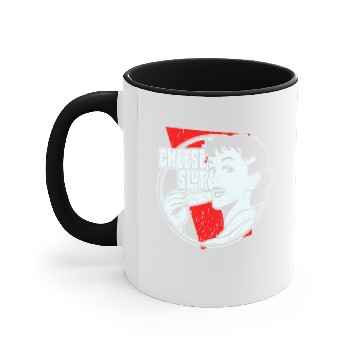 Discover cheese slut Accent Mugs