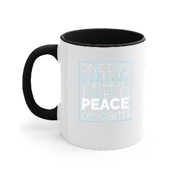 Discover Peace on earth Accent Mugs
