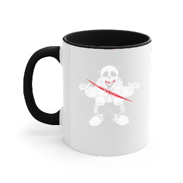 Discover sans undertale white Accent Mugs