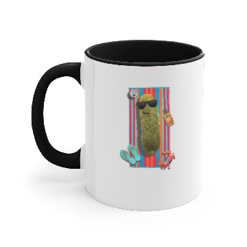 Discover Beach Pickle Accent Mugs