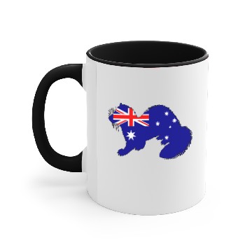 Discover Australian Flag - Ferret Accent Mugs