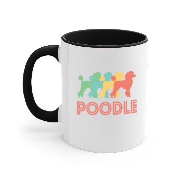 Discover Poodle Pop Art Accent Mugs