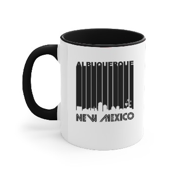 Discover Retro Albuquerque Skyline Accent Mugs