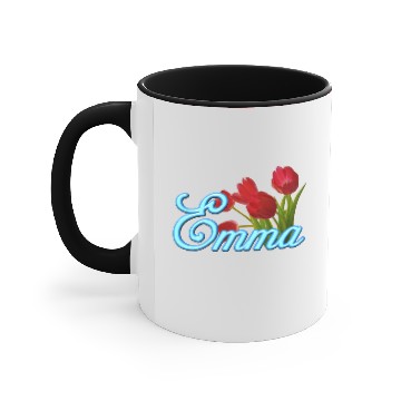 Discover Emma With Tulips Accent Mugs