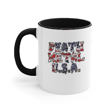 Discover DEATH METAL USA Accent Mugs