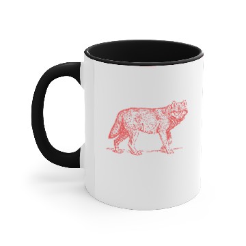 Discover HIPSTER WOLF Accent Mugs