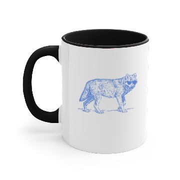 Discover HIPSTER WOLF Accent Mugs