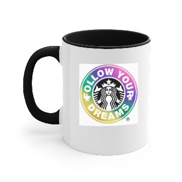 Discover Starbucks logo Accent Mugs
