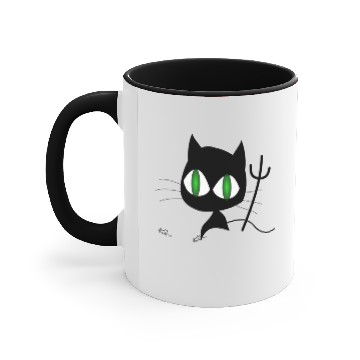 Discover wicked cat T Accent Mugs