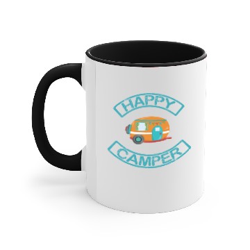 Discover Happy camper funny design Accent Mugs