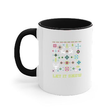 Discover Let it snow Accent Mugs