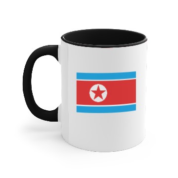 Discover Flag North Korea Accent Mugs
