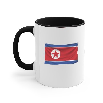 Discover Flag North Korea Accent Mugs