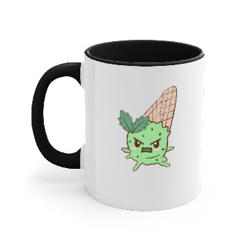Discover Very Grumpy Mint Chocolate Chip Ice Cream Accent Mugs