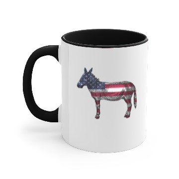 Discover donkey mule esel78 Accent Mugs