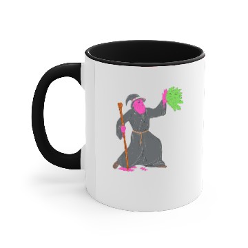 Discover Wizard Casting Spell Grime Art Accent Mugs
