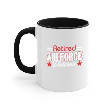 Discover Air Force Veteran Accent Mugs