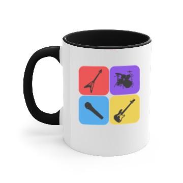 Discover Rock Band Accent Mugs