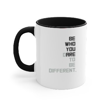 Discover be yourself Accent Mugs