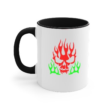 Discover Red Skull Accent Mugs