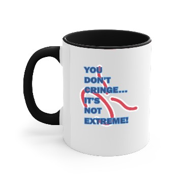 Discover Don't Cringe - Red Accent Mugs