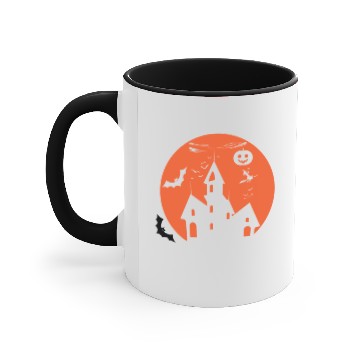 Discover Haunted House Halloween Accent Mugs present gift