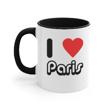 Discover I Love Paris Accent Mugs