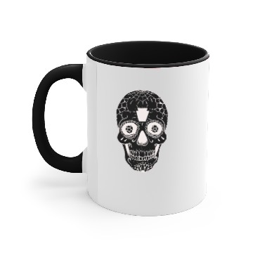 Discover Candy skull Negative Accent Mugs