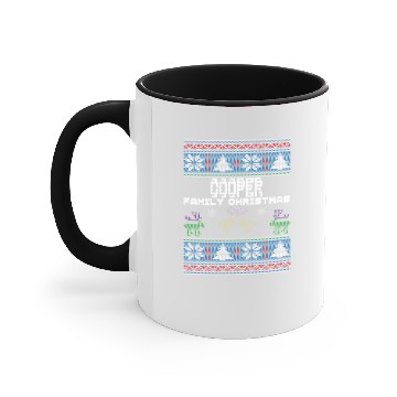 Discover Ugly Cooper Christmas Family Vacation Accent Mugs