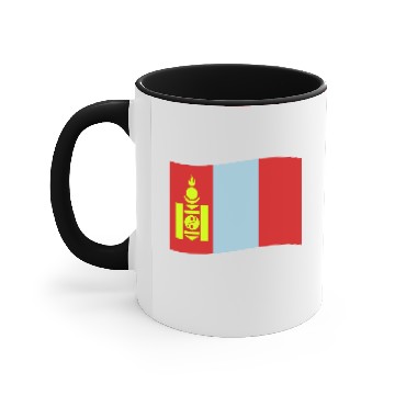 Discover flag mongolia Accent Mugs