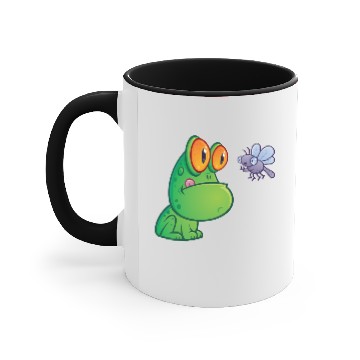 Discover Frog and Dragonfly Accent Mugs