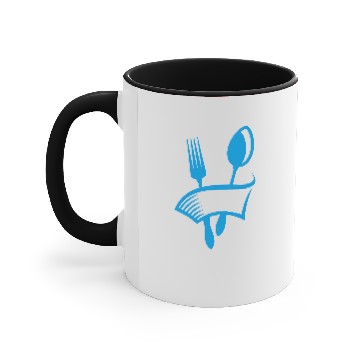 Discover Restaurant logo Accent Mugs