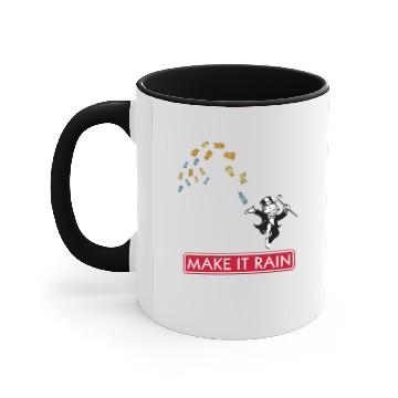 Discover Make it Rain - Monopoly Accent Mugs