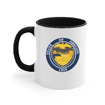 Discover Oregon State Seal Accent Mugs
