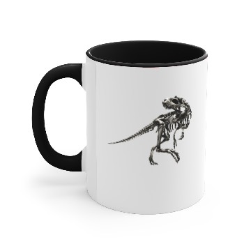 Discover Fynny dinosaur skeleton sketch vector color image Accent Mugs